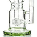 Triple Ratchet Perc Klein Incycler Hookah Glass Smokingpipe (ES-GB-398)